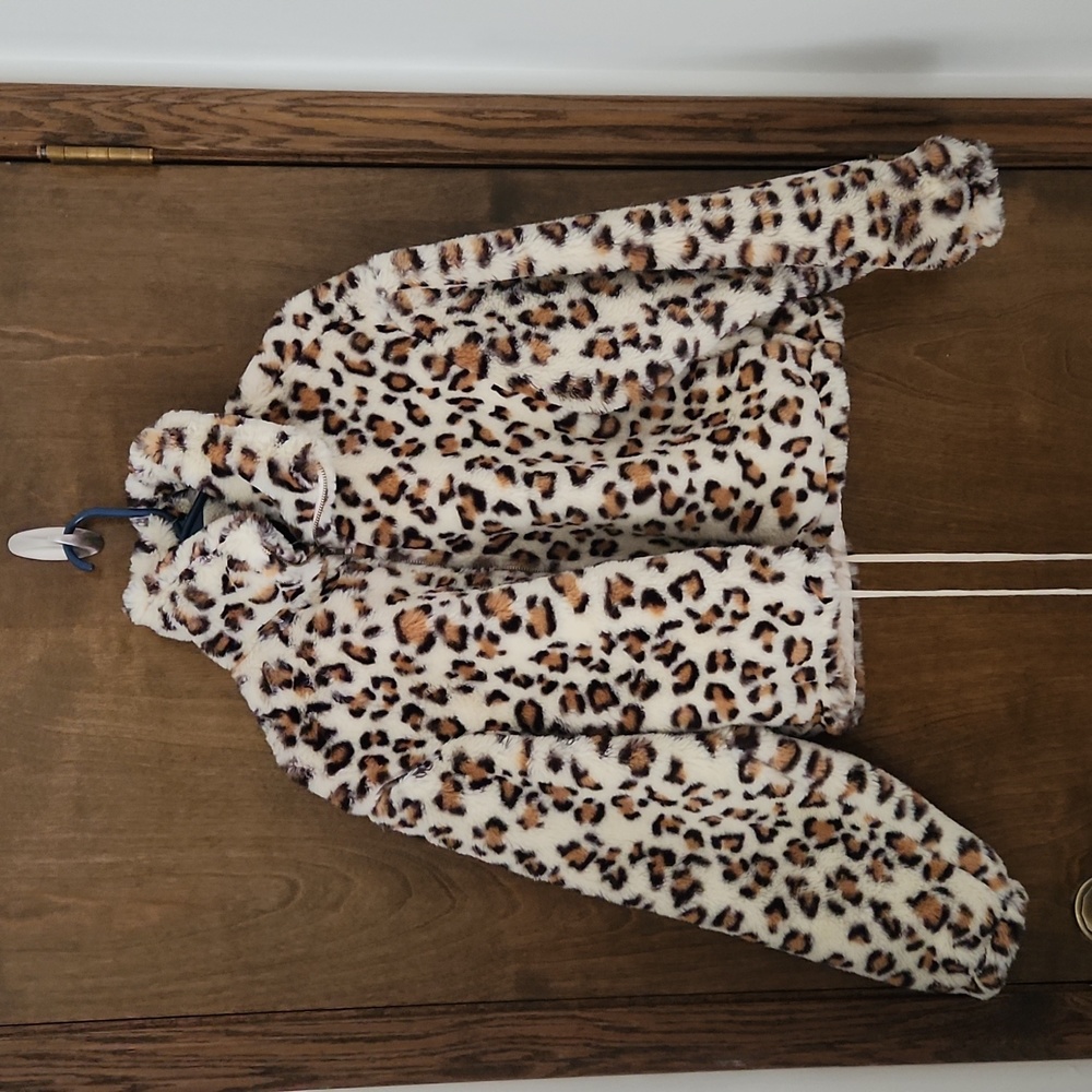 Cropped Animal print Jacket